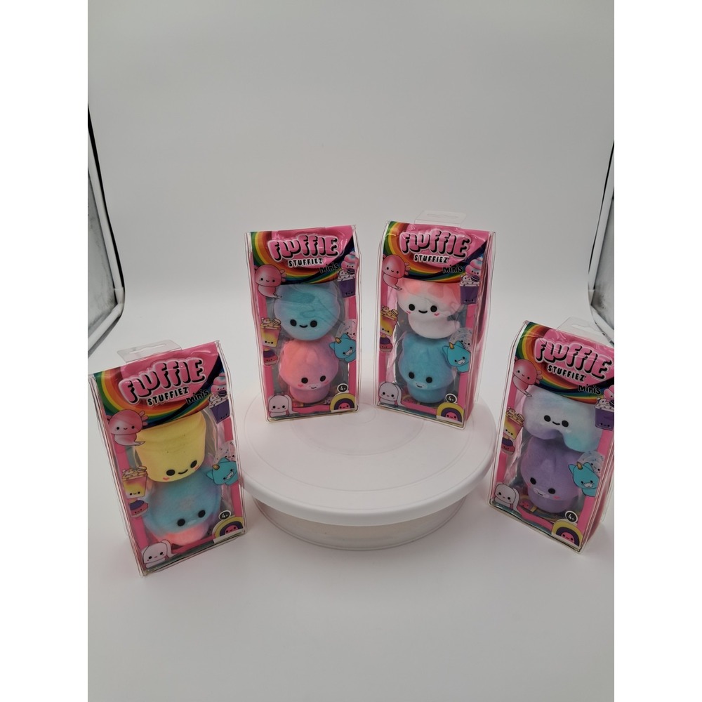 Set Of 4 2 Packs Of Fluffie Stuffiez.